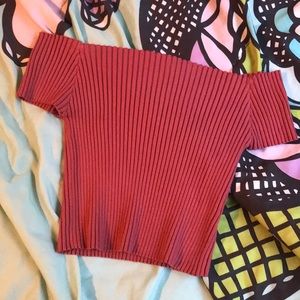 off the shoulder shirt